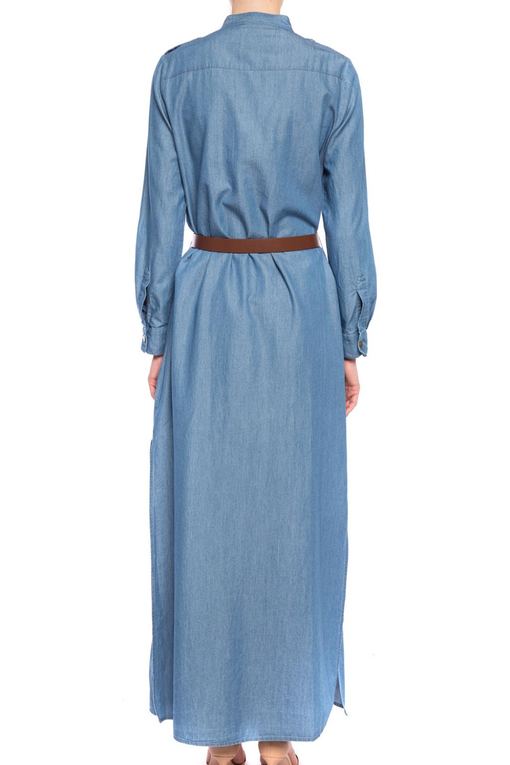 Michael kors denim maxi 2025 dress